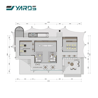 Grand espace de vacances de luxe, maison pour plusieurs personnes, camping, hôtel, restaurant, lodge, tente pour complexe hôtelier, forêt tropicale