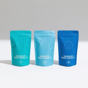 100g 130g 150g sac d'emballage personnalisé entièrement imprimé avec trou debout pochette à fermeture éclair pour curry au chocolat - Product Image 1