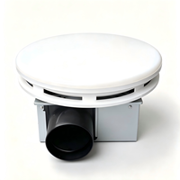 Ventilateur de plafond pour salle de bain à double vitesse, faible bruit, usage domestique, lumière ambiante à changement de couleur, sans fil, pour haut-parleur et humidificateur