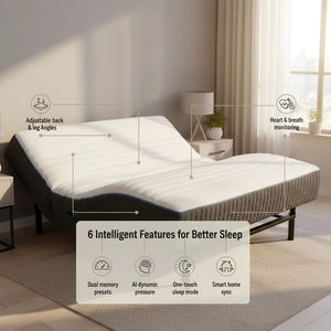 מזרן חכם מודרני רב תכליתי, נושם, היפואלרגני, ידידותי לסביבה, עם ניטור בריאות מבוסס בינה מלאכותית, למלונות וריהוט ביתי - Product Image 3