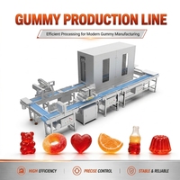 Carrageenan gummy-depositiemachine met PC-mal voor het afzetten van gevulde producten voor snoepfabrieken