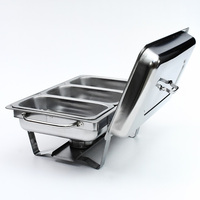 Bas prix Offre Spéciale durable 11L réchaud en acier INOXYDABLE hôtel restaurant alcoholl buffet chauffe-plats ensemble