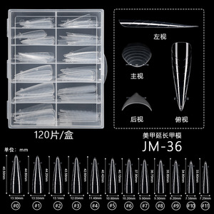 150 Moldes de Extensión de Uñas de ABS <span class=keywords><strong>con</strong></span> Escala de Medición, Plantillas de <span class=keywords><strong>Gel</strong></span> Constructor sin Papel para Puntas de Uñas de <span class=keywords><strong>Gel</strong></span> UV - Product Image 6