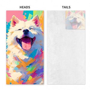 Sac à dos pliable promotionnel avec cordon de serrage, serviette de plage tout-en-un pour le rangement, motif et logo personnalisables - Product Image 3