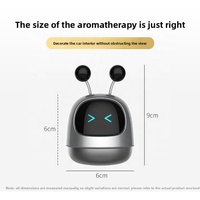 Ornement solaire ABS diffuseur de parfum solide, décoration d'intérieur, grand robot voiture, aromathérapie et élimination des odeurs