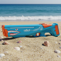 Pistolet à eau électrique en plastique pour enfants, haute pression, puissant, tir automatique continu, super soaker, été, extérieur