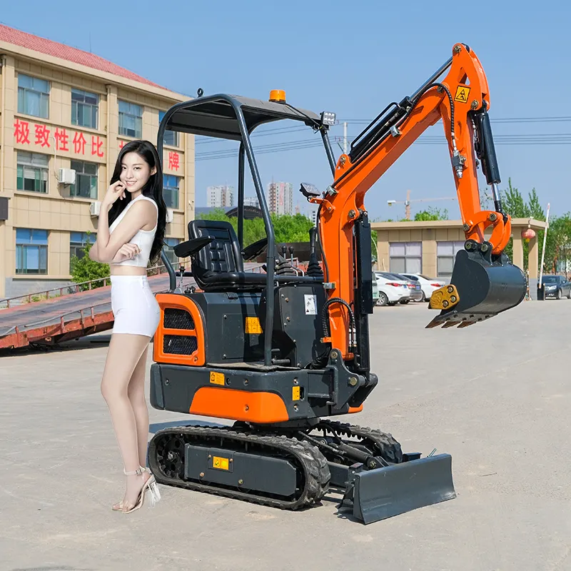 1.0 Ton 2 Ton 3 Ton New China CE ISO Small Digger Crawler Hydraulic Farm Garden Diesel Used Mini Excavator Cheap Factory Price