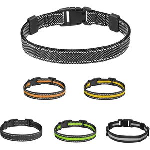 Colliers pour chien Aikko, réglables, durables, réfléchissants, en nylon, pour récepteurs de colliers d'entraînement électroniques, vert orange, lot de 2 - Product Image 4