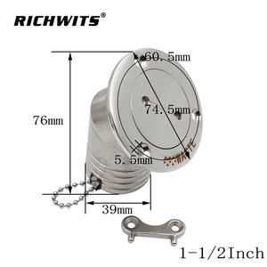 Tuyau de remplissage de carburant courbé en acier inoxydable 316 pour yacht, camping-car et bouchon de réservoir d'huile, entrée d'eau pour fournitures marines - Product Image 2