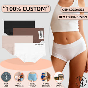 Calzoncillos Tipo Boyshort de Algodón <span class=keywords><strong>Anti</strong></span>-<span class=keywords><strong>rozaduras</strong></span> para Piel Sensible, Ropa Interior Suave y Transpirable con Personalización de Bajo Pedido Mínimo - Product Image 2