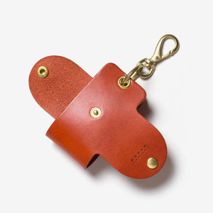 Customized EDC door opener <b>keychain</b> <b>leather</b> cover, hygienic contactless door opener storage bag, key pouch protective cover - Product Image 3