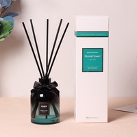 150ml bleu dégradé verre bouteille roseau diffuseur personnalisé aromathérapie huile essentielle parfum luxe parfum conteneur de parfum avec des bâtons