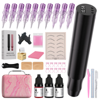 Fabrik-Großhandel Kabelloses Permanent Make-up Tattoo Pen Set mit individuellem Logo PMU Maschinen-Set mit vollständigem Microblading-Zubehör