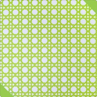 Tapis de Mahjong Américain de Luxe Professionnel, Design en Osier Vert à Motifs, Housse de Table Antidérapante en Caoutchouc pour Soirées de Jeux Sociaux et de Poker