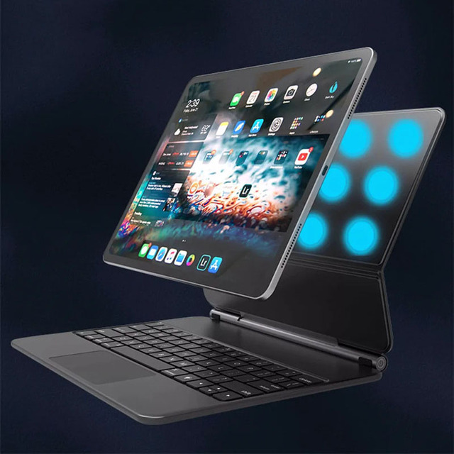 Wireless Backlit Trackpad Keyboard Case Magnetic Magic Keyboard for Ipad 2022 Ipad 10th 10.9 Floating BT Wireless Keyboards Usb