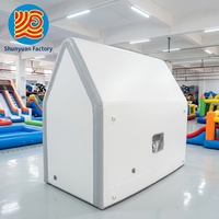 Carpa de Pesca Inflable de PVC, Carpas Inflables Dobles, Impermeables para las Cuatro Estaciones, Portátiles para Acampar al Aire Libre