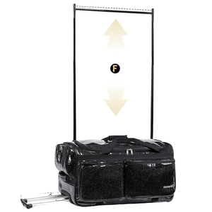 Free sample Sample <b>Dance</b> <b>Bag</b> with Rolling <b>Dance</b> <b>Costume</b> <b>Bag</b> with Hanging Cosmetics and Garment Rack, Free of Charge - Product Image 1