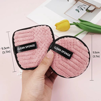 Tampon démaquillant rond pour le nettoyage du visage avec sac à linge doux pour tous les types de peau lingette pour le nettoyage du visage