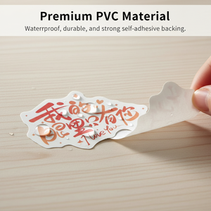 Irregular Shape Acryl Adhesive Sticker Digital Printing I Love You <b>Gift</b> Craft <b>Label</b> Durable Waterproof - Product Image 3