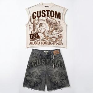 Fabricante de Conjuntos de Playa Casuales de 2 Piezas para Hombre, Camisa con Botones y Pantalones Cortos de Poliéster Transpirable, Proveedor de Ropa de Verano al por Mayor - Product Image 2