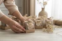 Lots de bougeoirs à bougies chauffe-plat rustiques pour décorations de table de mariage, fiançailles et fêtes