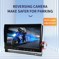 Moniteur de recul quad 10,1 pouces pour bus, camion, tracteur, avec fonction d'image partagée, DVR 1080P et système de caméra de recul filaire pour camion