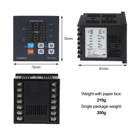 Thermostat personnalisé OEM/ODM TC3-701T 220V pour armoire, affichage LED intégré de la température et de la date, instruments en plastique, garantie 2 ans, IP55