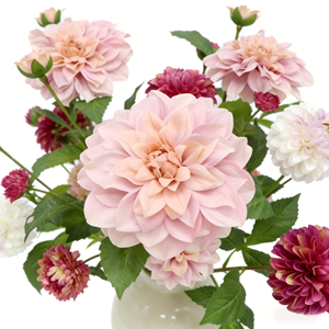 Maceta de Cerámica con Flores Mixtas, Flor Artificial, Decoración Central Mixta, Decoración de Interiores y Opción de Regalo - Product Image 2