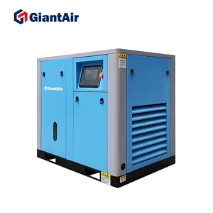 Giantair Udara Bebas Minyak Akhir Motor Air Lubricated Screw Kompresor Udara Stasioner 7.5kw (10hp) 100% Kompresor Biaya Rendah