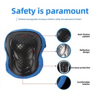 Ensemble de protection professionnel pour le roller des enfants : casque, genouillères, sangles à double ajustement, protection multicouche pour