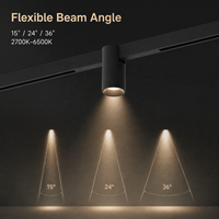 Rail magnétique ultra-fin pour éclairage de plafond moderne et minimaliste, modules LED linéaires encastrés, CRI90, sans scintillement, IP44, dimmable