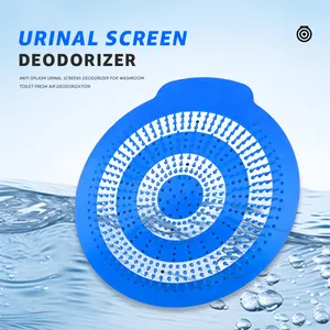 Blue Urinal Screens Deodorizer Bullseye Target Center Anti Splash Mats Air Freshener Urinal Cake Costom Logo For Bedroom Toilet