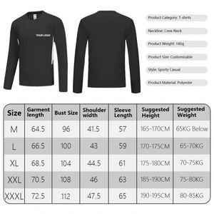Camiseta Deportiva de Manga Larga para Hombre, Otoño, Nueva, de Secado Rápido, Tejido de Seda de Hielo de 180 Gramos, Agradable al Tacto, para Correr al Aire Libre - Product Image 3