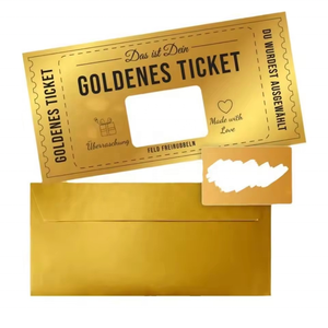 Vale <span class=keywords><strong>de</strong></span> Rifa Personalizado con Rasca y Gana, Vale <span class=keywords><strong>de</strong></span> Rifa con Boleto Dorado, Tarjeta Dorada para Rascar, Boleto <span class=keywords><strong>de</strong></span> Lotería con Pegatinas para Rascar - Product Image 1