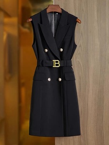 Vêtement de Bureau Femme Kimshein H3315 : Blazer et Robe Bodycon Épaule Dénudée Effet Amincissant avec <span class=keywords><strong>Ceinture</strong></span> Dorée, Élégant et Décontracté - Product Image 4