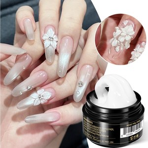 BORN PRETTY PRO Tarro sin Hema de 15ml sin toallitas para constructor de Gel de flores Gel de extensión de <span class=keywords><strong>uñas</strong></span> sólido suave no pegajoso OEM para arte de <span class=keywords><strong>uñas</strong></span> 3D - Product Image 5