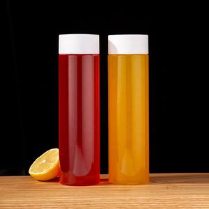 Meyve suyu için beyaz 500 ile plastik meyve suyu şişesi ml yuvarlak <span class=keywords><strong>PET</strong></span> şişe döner kapaklı şişeler - Product Image 2