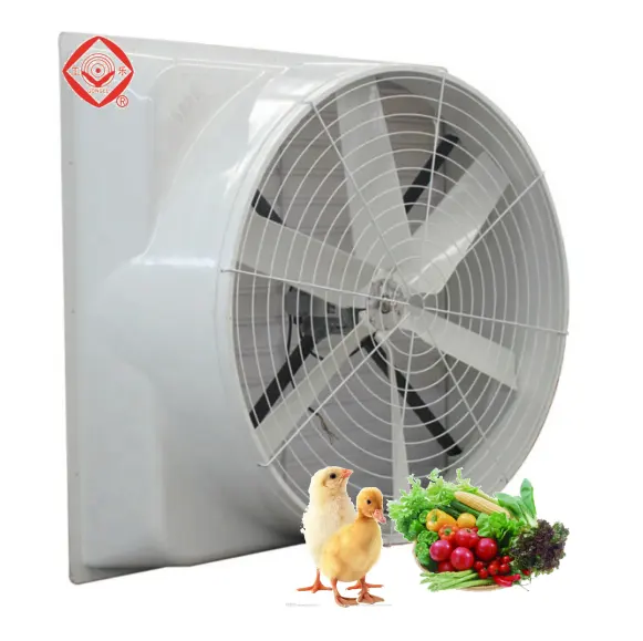 Poultry Ventilation System Fiberglass Extractor Wall Mount FRP Exhaust Fan Chicken House Air Blower for Pig Farm