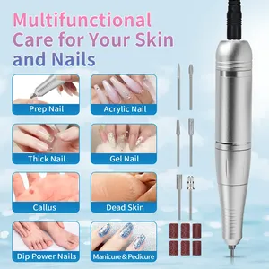 DianaBeauty - Taladro de Uñas Recargable Inalámbrico de 45000 RPM, Lima de Uñas Eléctrica Portátil, Cortador de Manicura, Herramientas para Uñas - Product Image 6