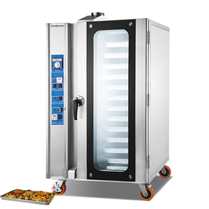 Lò Nướng Thương Mại Chất Lượng Cao Mới Nhất 2022 16 Khay Lò Nướng Đối Lưu Hơi Nước Tuần Hoàn Khí Nóng Công Nghiệp Lò Nướng Sàn 3 Người Mua - Product Image 2