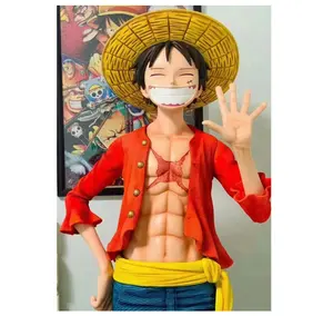 Custom New Style LIFE SIZE Luffy Zoro Ace Sedarone Resin Crafts fiberglass cartoon figure Character Sculpture Statue for decor