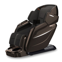 Fauteuils de massage électriques Shiatsu de luxe, fauteuils inclinables électriques design, massage complet du corps en position zéro gravité, chauffage et musique