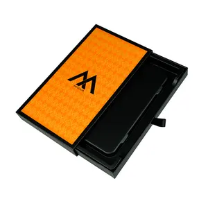 Luxury Reusable custom mobile phone case packaging box cardboard drawer gift box for phone case