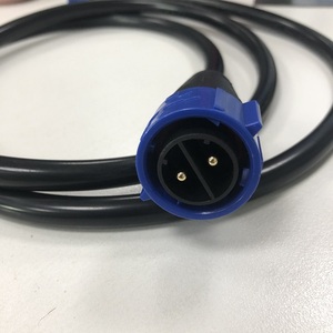 Kabel Ekstensi 2 Pin K20 K25 Tahan Air Pria Wanita IP67 Biru Konektor Putar Sirkular Kabel Harness - Product Image 2
