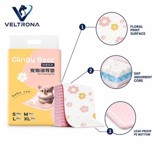 Tappetini Assorbenti per Cani con Motivo Floreale, Spessi e Impermeabili, Tappetini per Addestramento Cuccioli, Vendita all'Ingrosso - Product Image 3