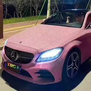 Usine en gros mousseux rose perle diamant poudre film d'emballage de voiture film changeant de couleur de voiture mat diamant poudre - Product Image 2