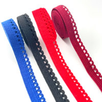 Bande élastique pour soutien-gorge de haute qualité avec picot, bande élastique étroite et douce avec picot, ruban élastique décoratif