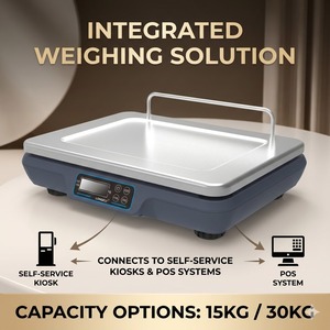 Báscula Digital Electrónica <span class=keywords><strong>LongFly</strong></span> A0 de 6kg-15kg, Pantalla LCD de 128x32, Conectividad para Terminal POS, Teclado de 4 Teclas, Batería de 1800mAh, 2 Años de Garantía - Product Image 1