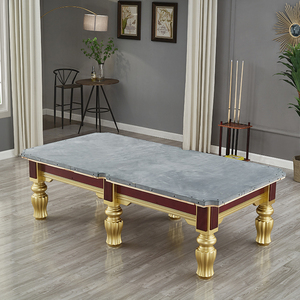 La fabbrica vende Mesa De Billar oro e argento gamba in marmo di quercia tavolo da biliardo cinese 9 piedi - Product Image 3
