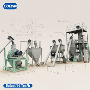 Planta de Producción de Pienso para Aves de Corral Completa y Rentable, Línea de Producción de Pienso para Animales de 1-2 t/h para Granjas de 100 000 Pollos - Product Image 1